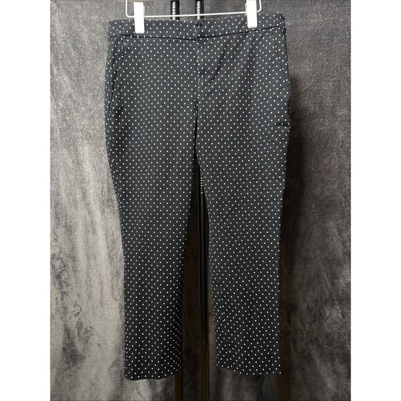 Lauren Ralph Lauren pants women's 10P black white polka dot inseam 26" - Picture 2 of 9